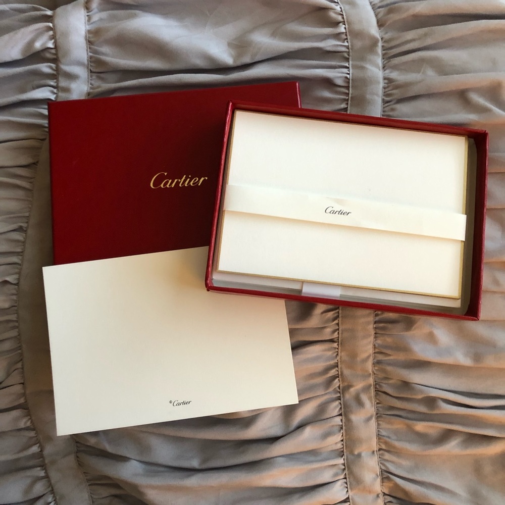 Gilded Cartier Stationary Set